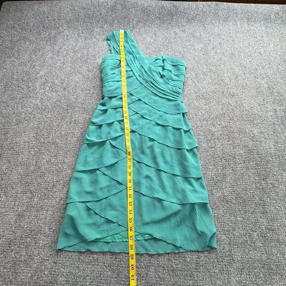 Max & Cleo Dress Womens 4 One Shoulder Chiffon Formal Prom New Years Eve Party - Picture 9 of 16